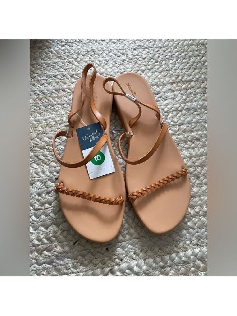 Universal Thread Women's Tommie Sandals Tan Size 10
